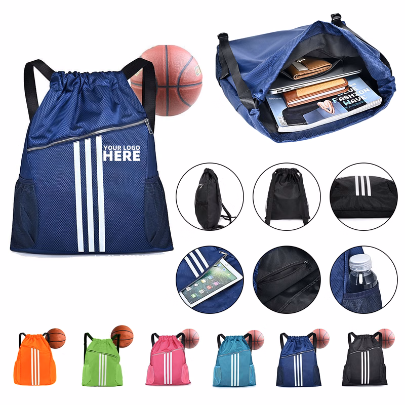 Drawstring Bag Backpack Water Resistant