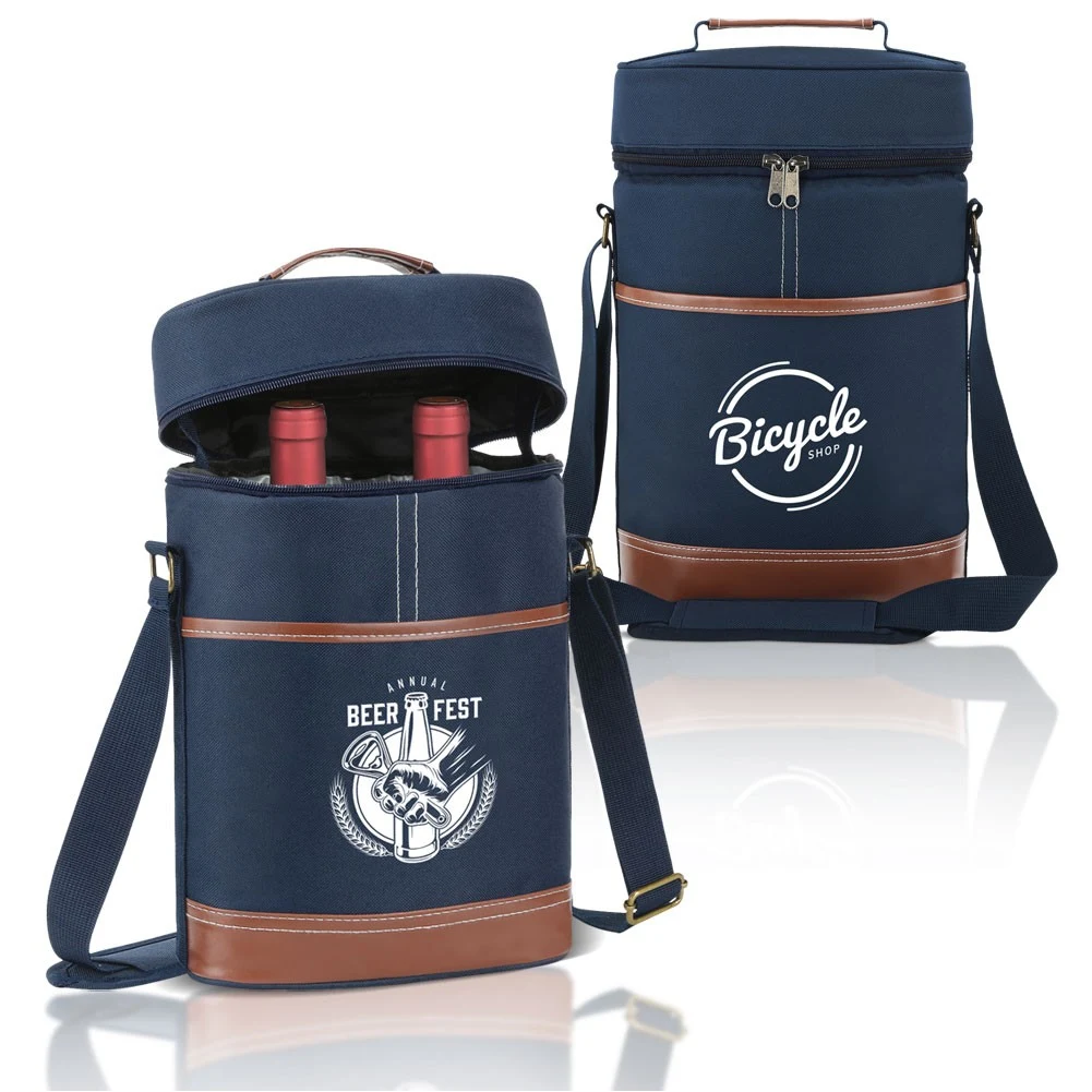 Insulated Double Wine Bottle Cooler Bag 1
