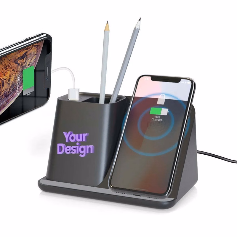 Wireless Charger with Pen Cup