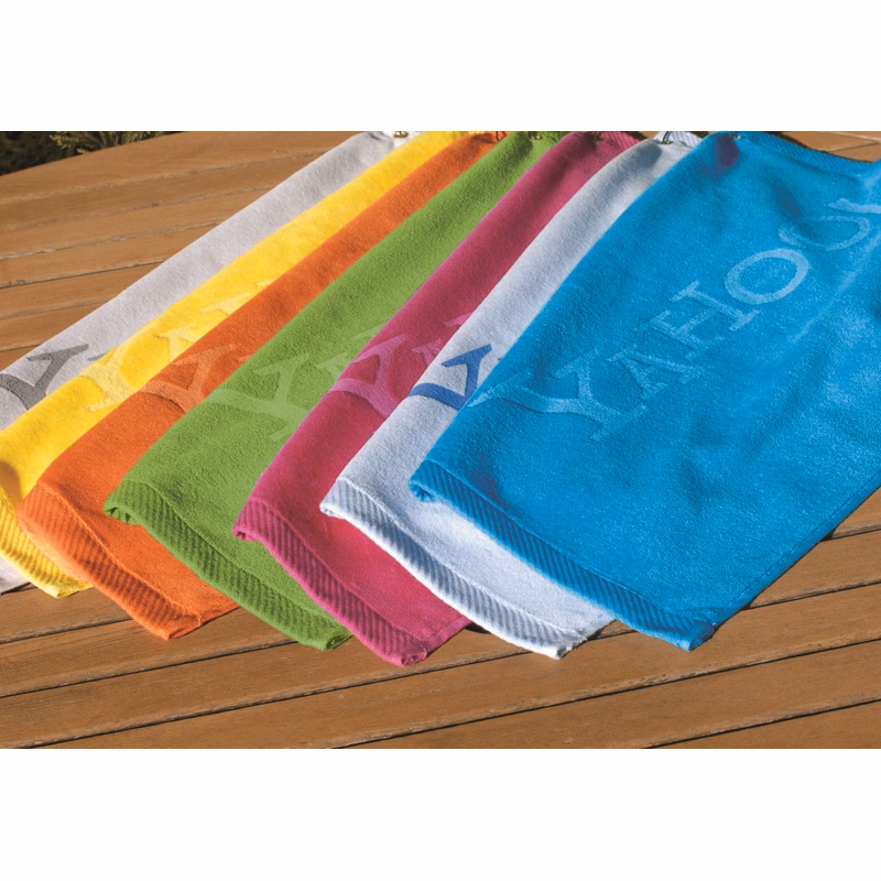 Turkish Signature Fingertip Golf Towel (White)