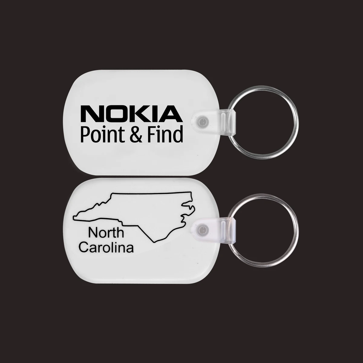 North Carolina Map PVC Key Holder 1