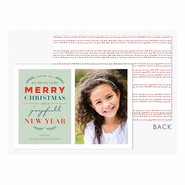 Oh So Very Merry Christmas Photo Card