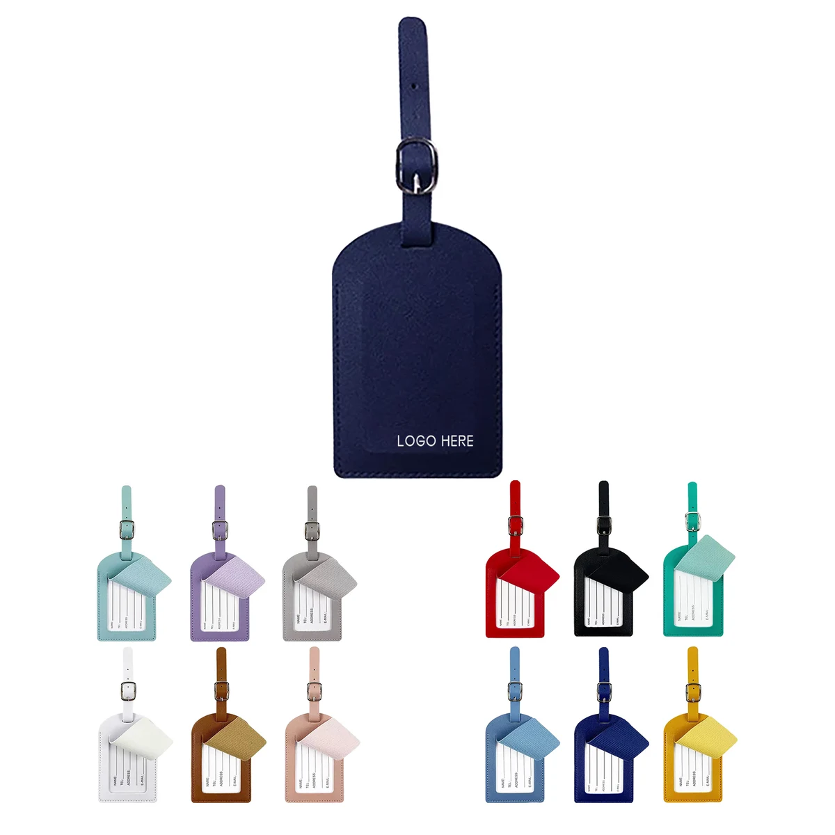 PU Leather Luggage Tags Bag Tags 1