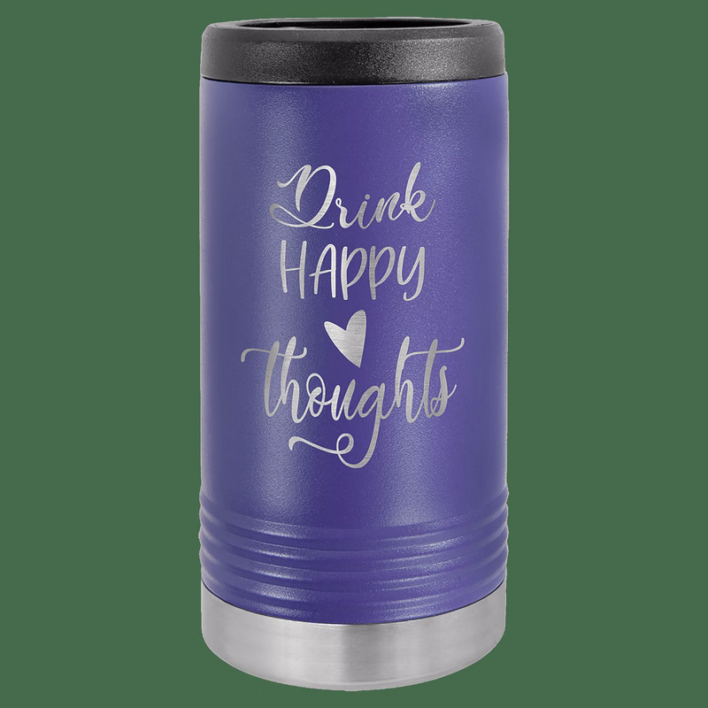 Purple Laser Engraved Polar Camel Slim Beverage Holder