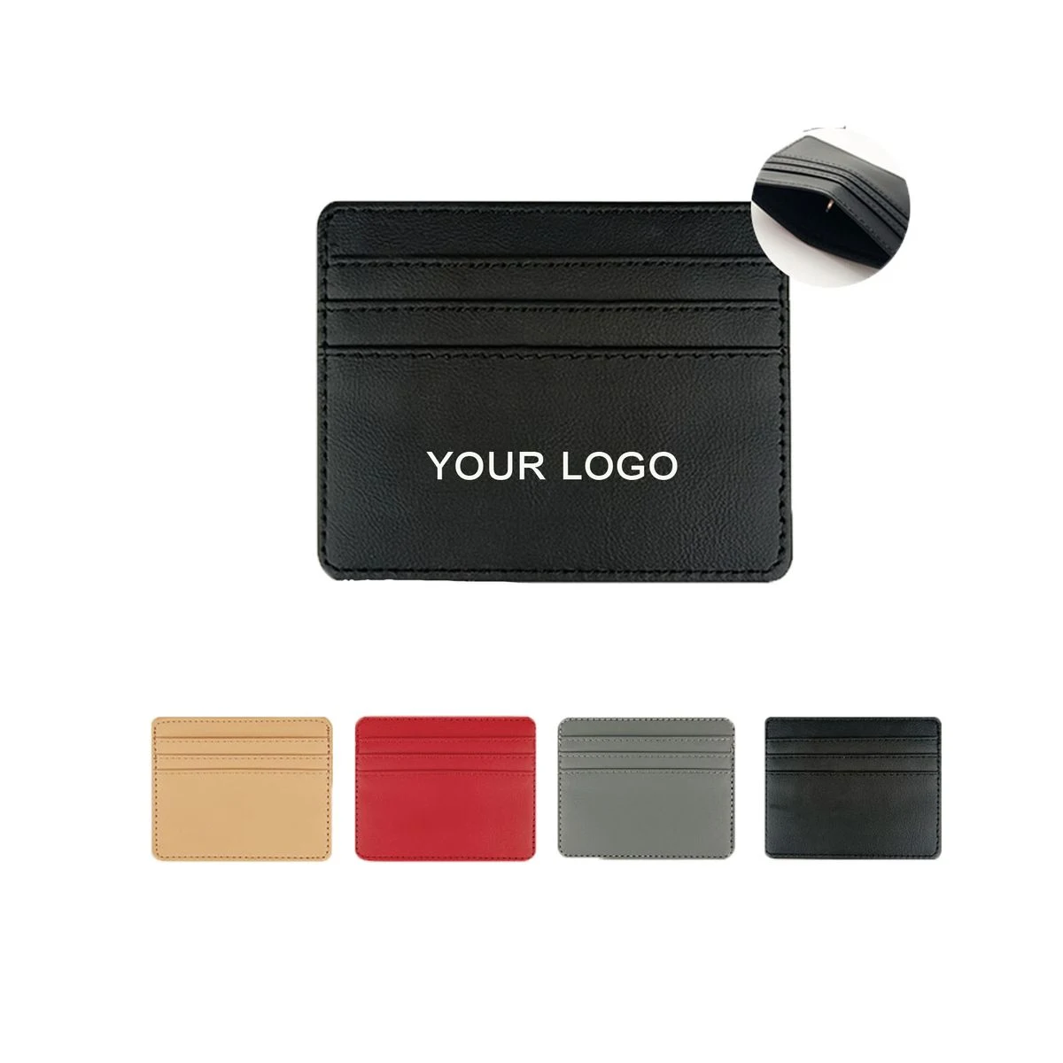 Multi-Slot High-Capacity Card Holder With Luxury Texture 1