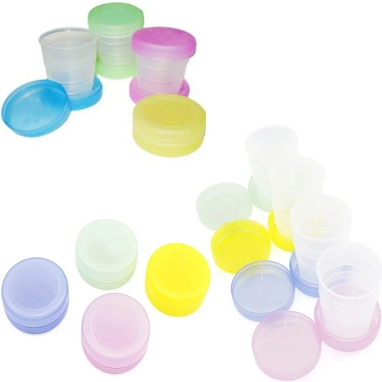 Silver Plastic Folding Cup 1
