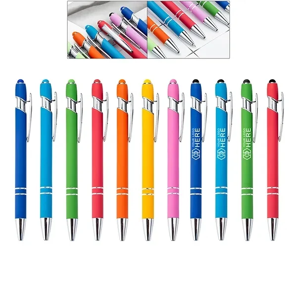 Engraved Alpha Soft Stylus Touch Pen 1