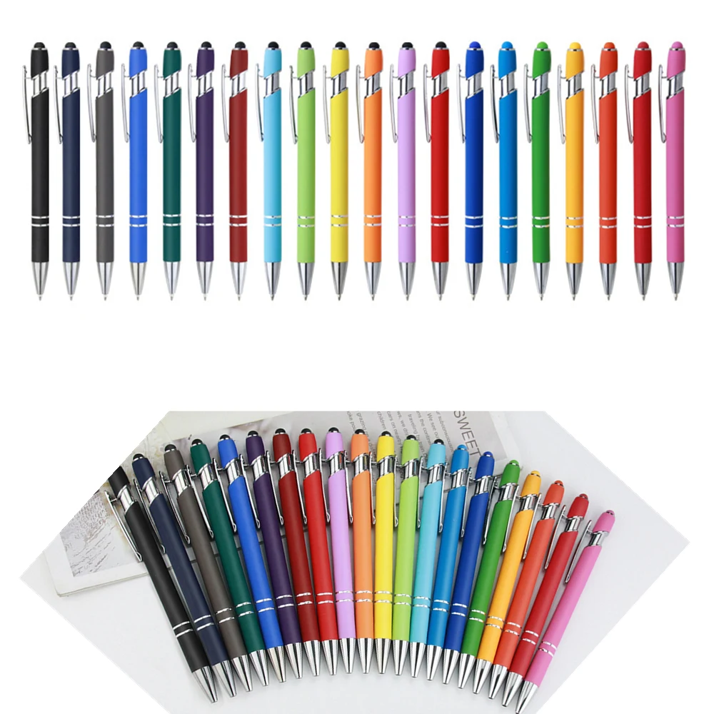 Soft-Touch Metal Pens w/ Stylus 1