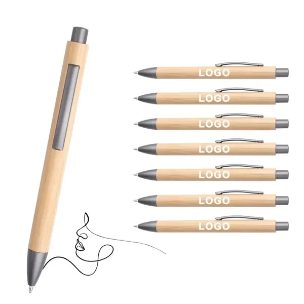 Custom 5.46 Inch Retractable Ballpoint Pen — Ergonomic Office Professional Writing Tool, custom pen with logo imprint 1