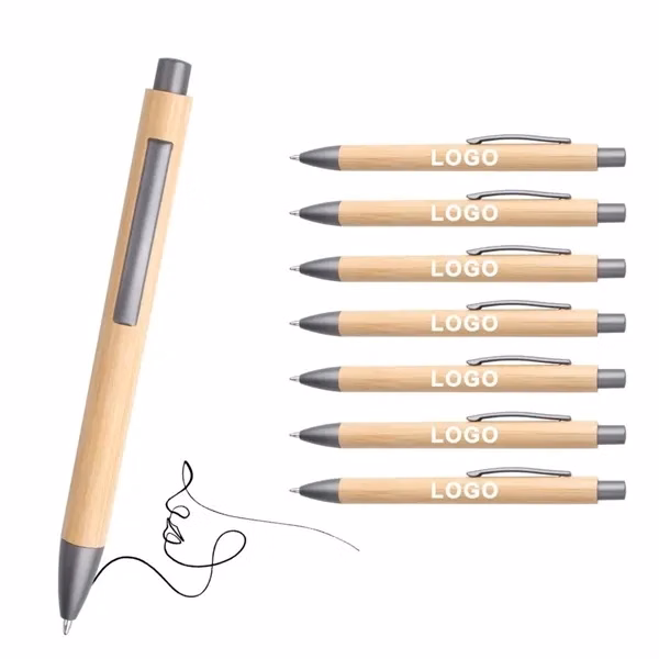 Custom 5.46 Inch Retractable Ballpoint Pen — Ergonomic Office Professional Writing Tool