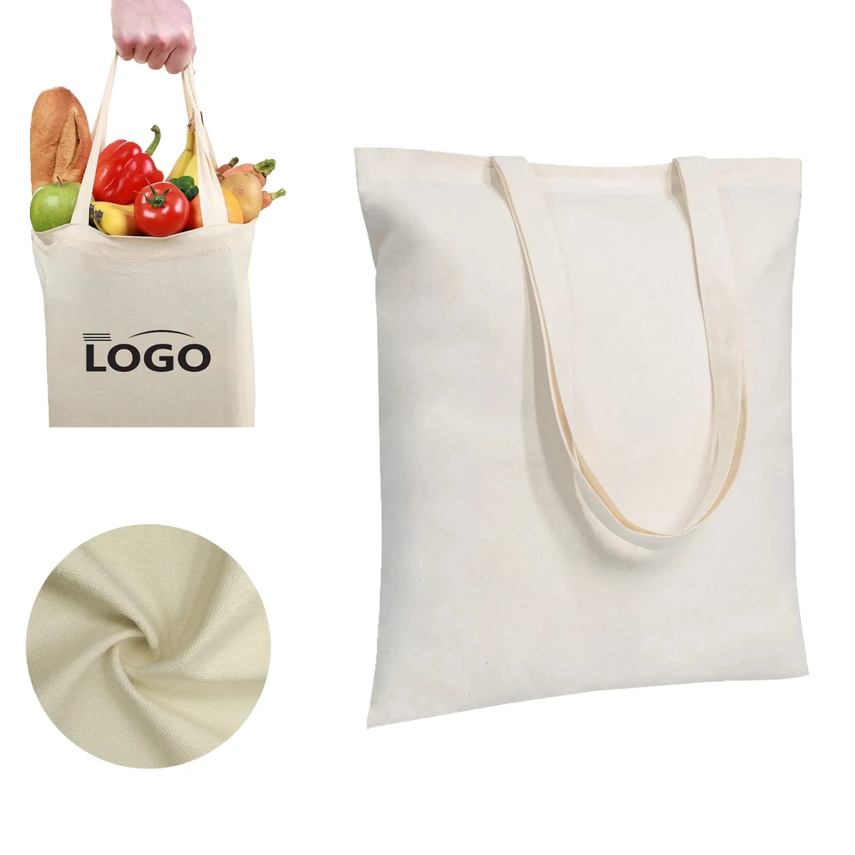 MOQ50 Eco-Friendly Thickening Tote Canvas Bag 1