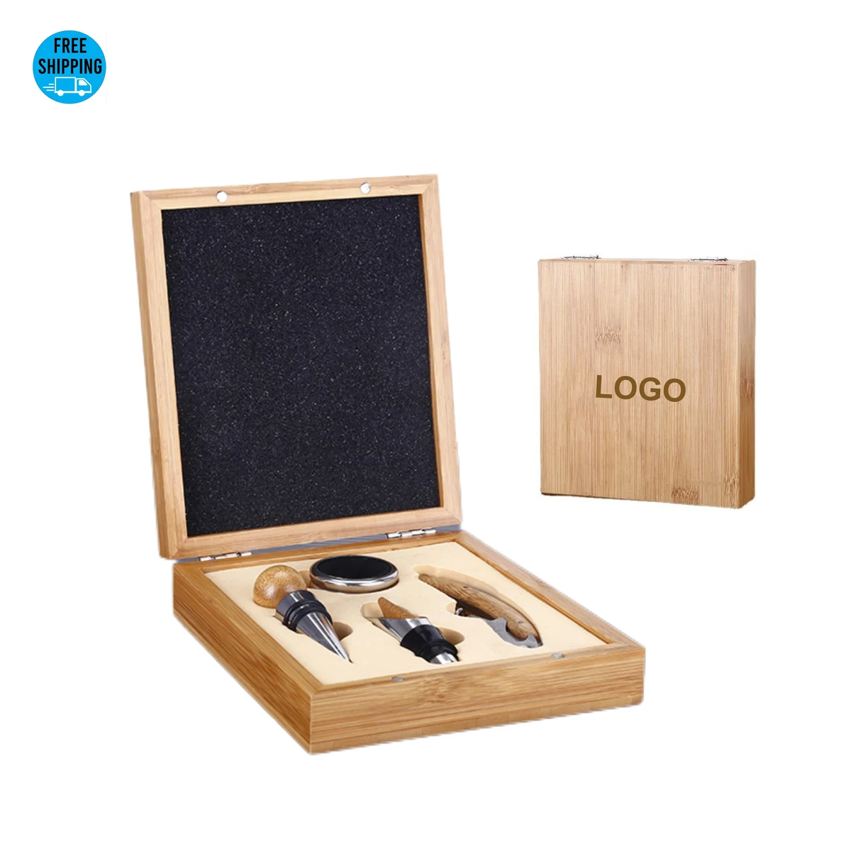 Bamboo Wine Opener Kit 1