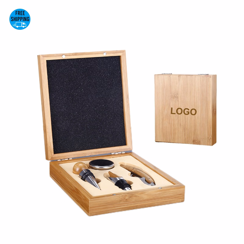 Bamboo Wine Opener Kit