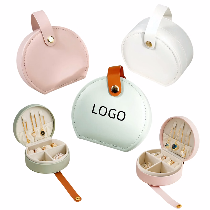 Semi-Circular Portable Jewelry Storage Box