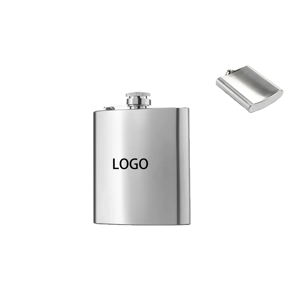 Convenient Stainless Steel Flask, custom water bottle with logo imprint 1