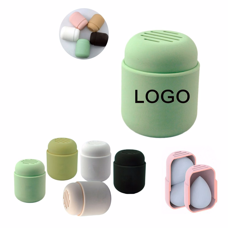 Ventilated Makeup Puff Secure Carry Capsule