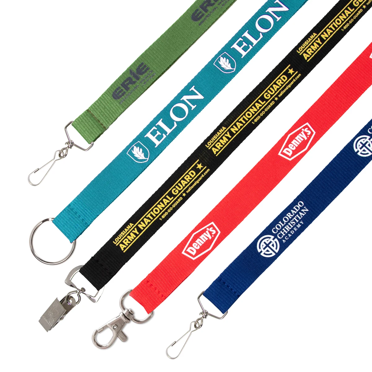 3/4" Flat Polyester Lanyard - 3 Day Rush Production 1