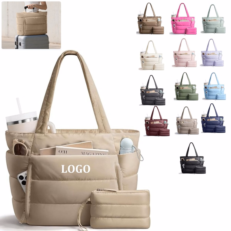 Lightweight Puffer Tote Bag