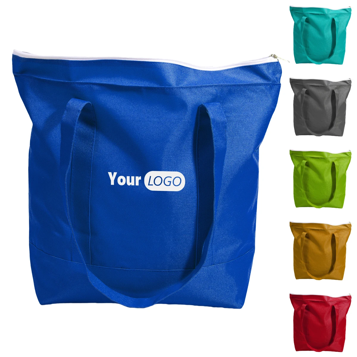 Canvas Versatile Customizable Large Handbag, custom tote bag with logo imprint 1