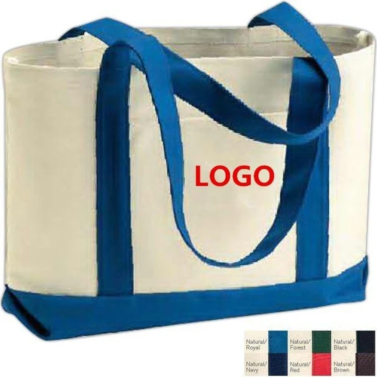 Liberty Bag/ Canvas Boater Tote, custom tote bag with logo imprint 1