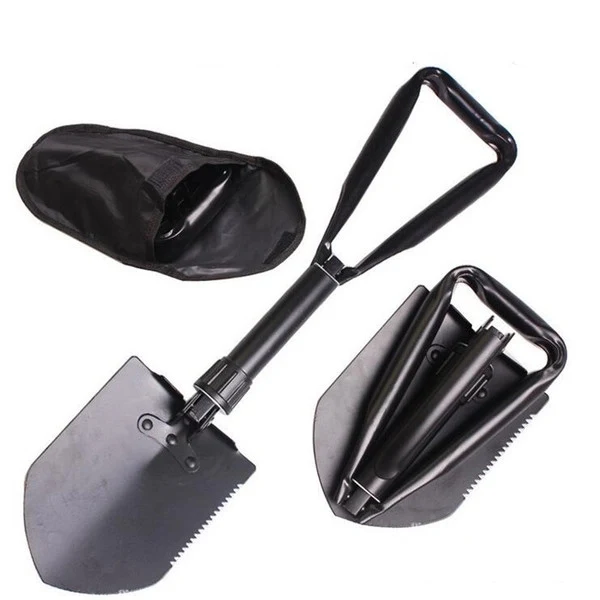 Foldable Shovel And Pickax With Carry Bag 1