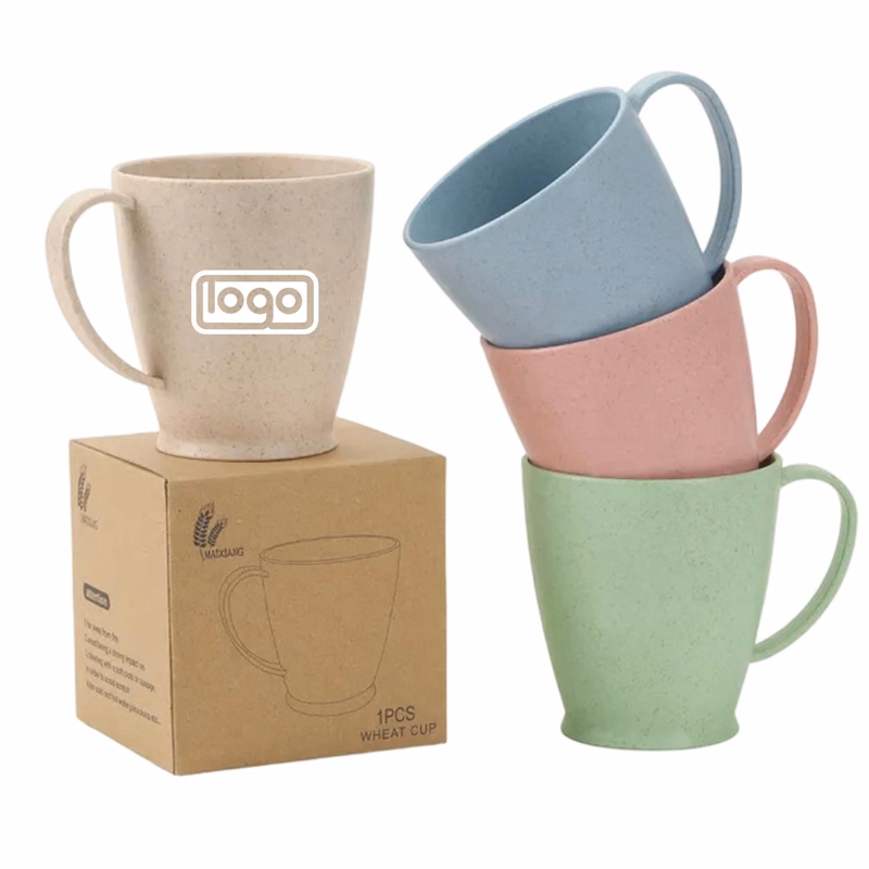 7 Oz. Eco-Friendly Wheat Straw Lightweight Cup