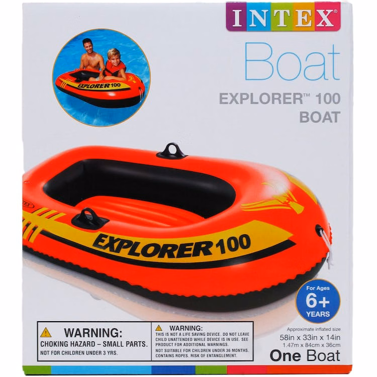 Intex Explorer 100 Inflatable Boats 58" x 33"