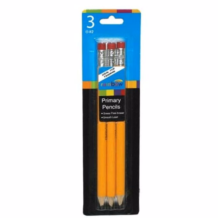 Pre-Sharpened Jumbo #2 Pencils - 3 Pack