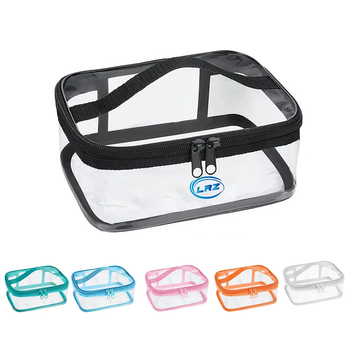 Clear Waterproof Makeup Bags with Zipper and Handle 1