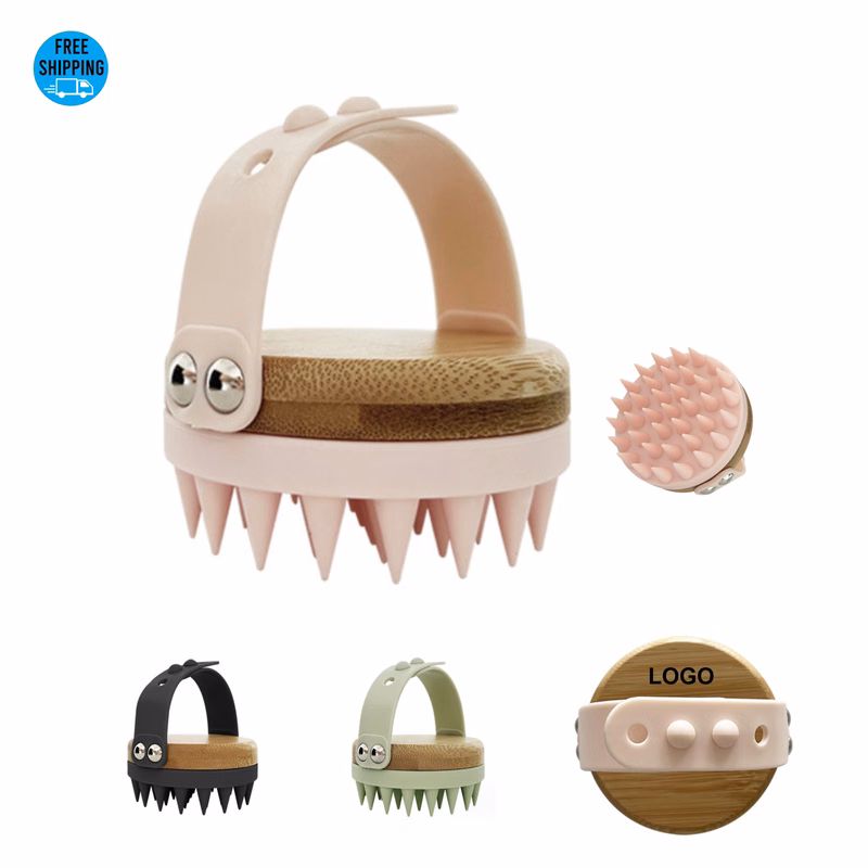 Bamboo & Silicone Shower Brush