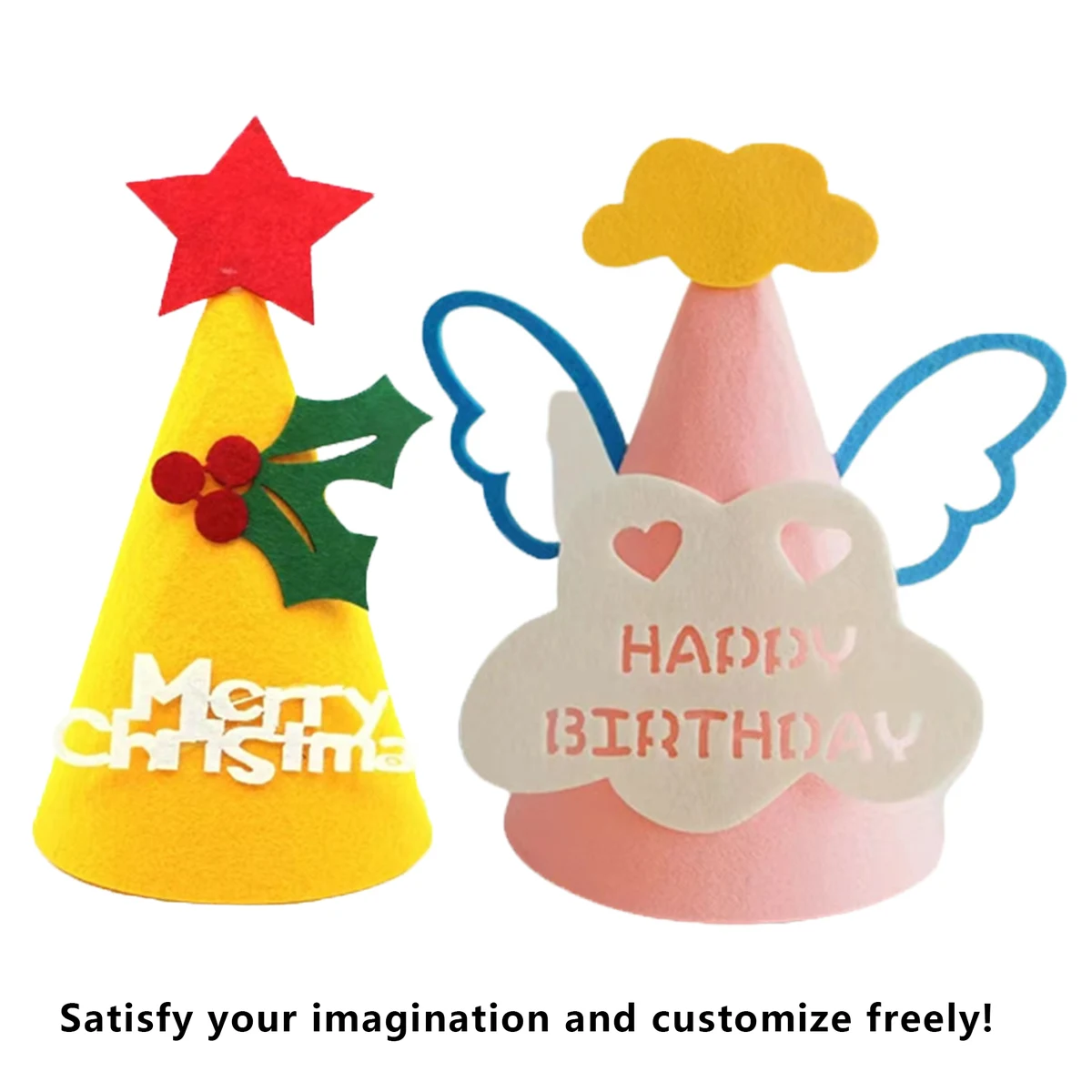 Personalized Felt Santa Hat 1