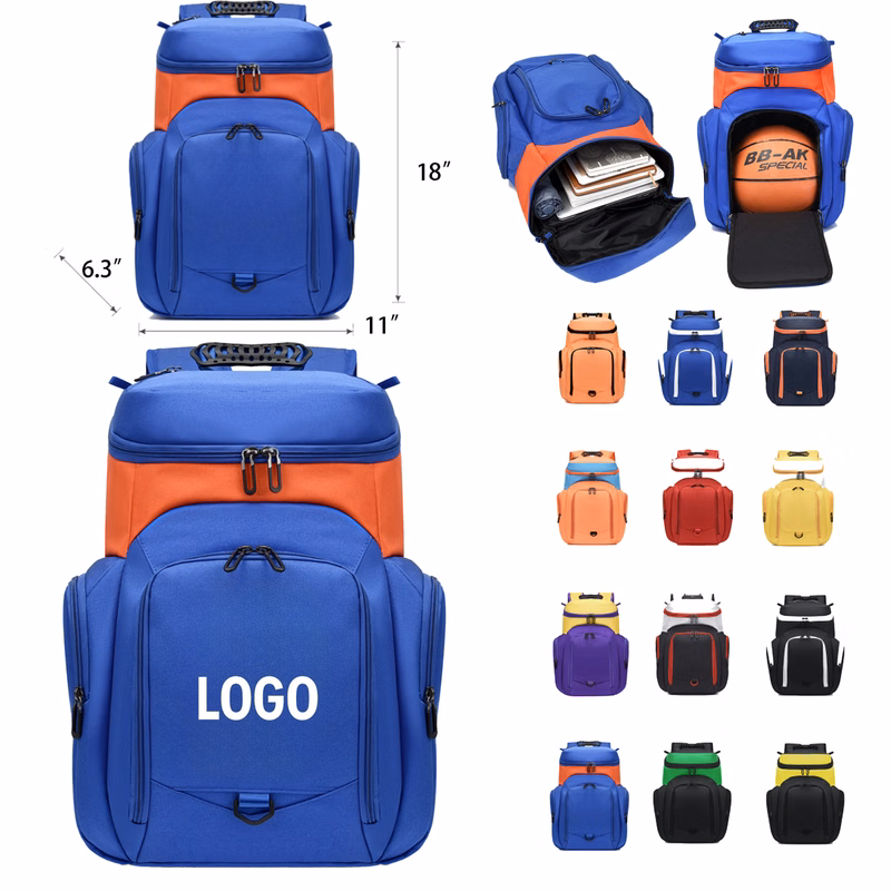 Custom Basketball Backpack With Ball Compartment