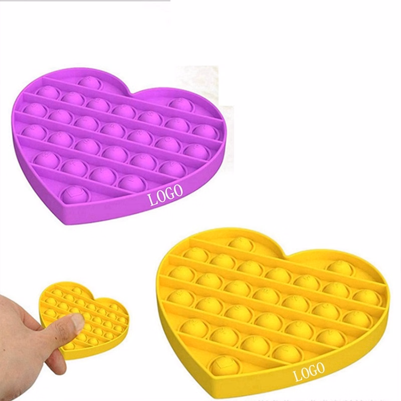 Heart Shape Push Pop Bubble Fidget Toy