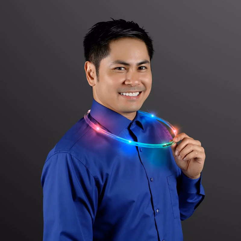Light Up Flashing Multicolor Tube Necklaces
