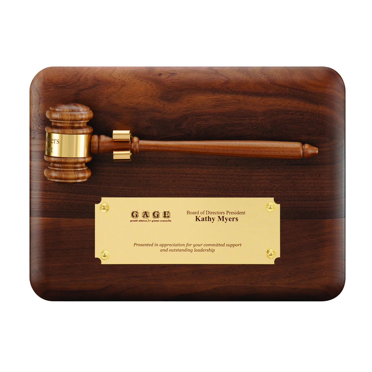 9" x 12" Gavel Plaque 1