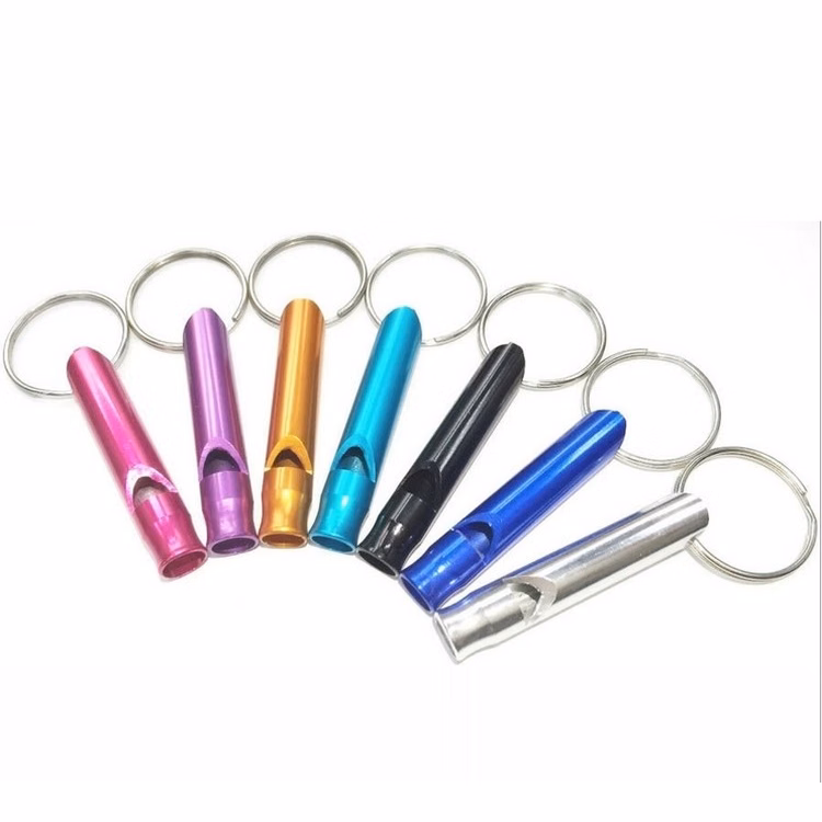 Aluminum whistle with chain
