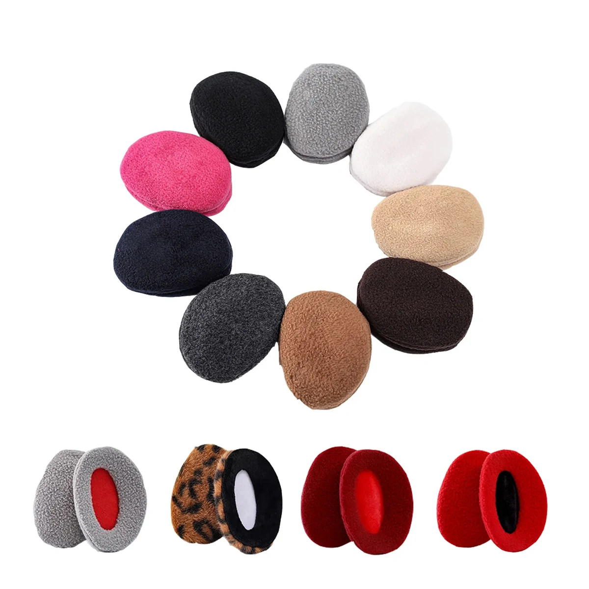 Fleece Bandless Ear Warmers/Earmuffs 1