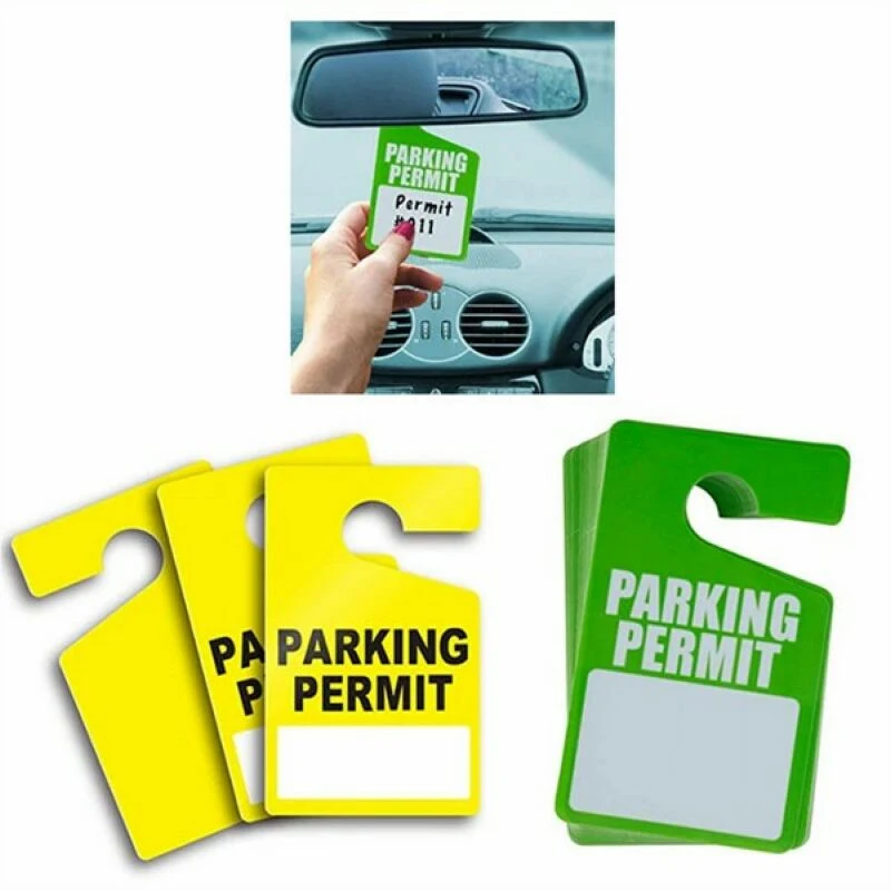 Parking Permit Hang Tag 1