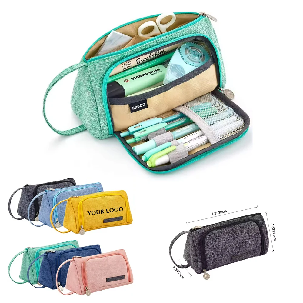 Big Capacity Canvas Pencil Case 1