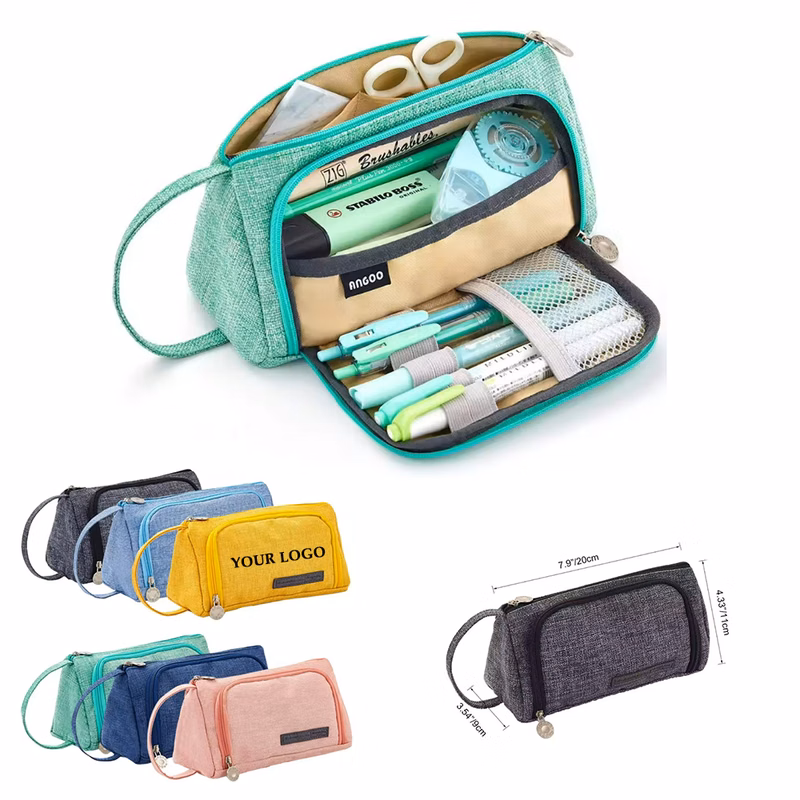 Big Capacity Canvas Pencil Case