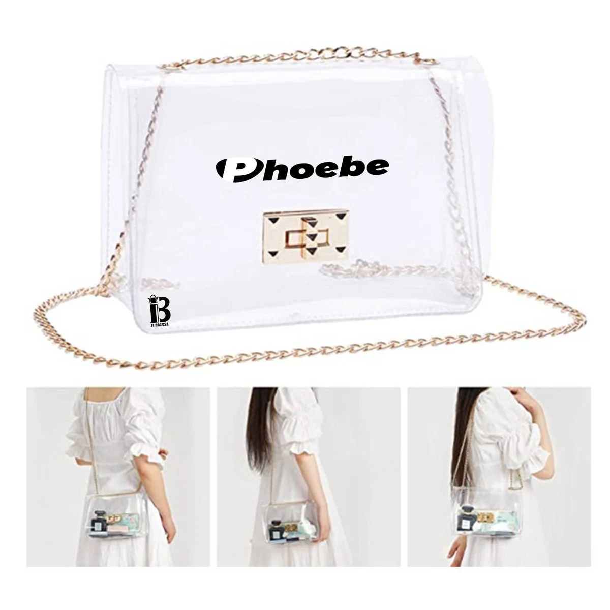 Clear Purse Gift For Women Clear Crossbody Bag Cute 1
