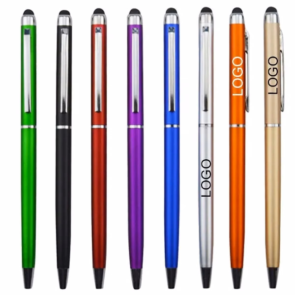 Promotional Plastic Slim Twist Stylus Pen