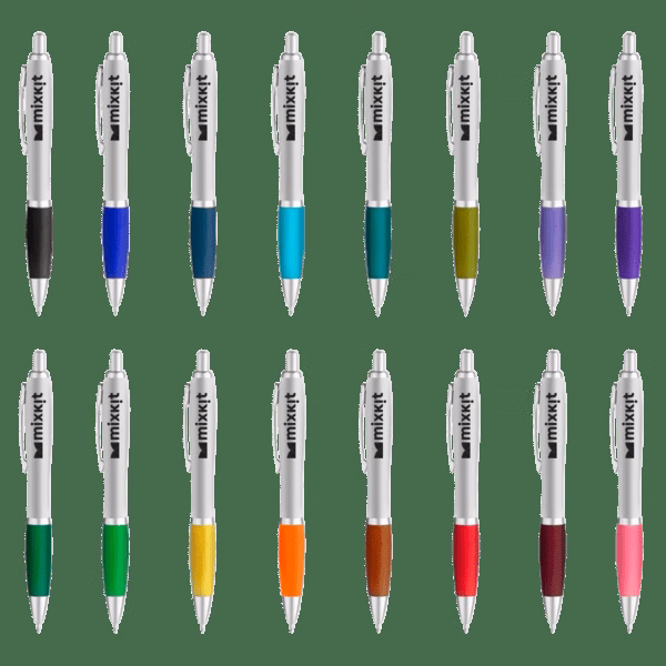 Curvaceous Matte Silver Ballpoint