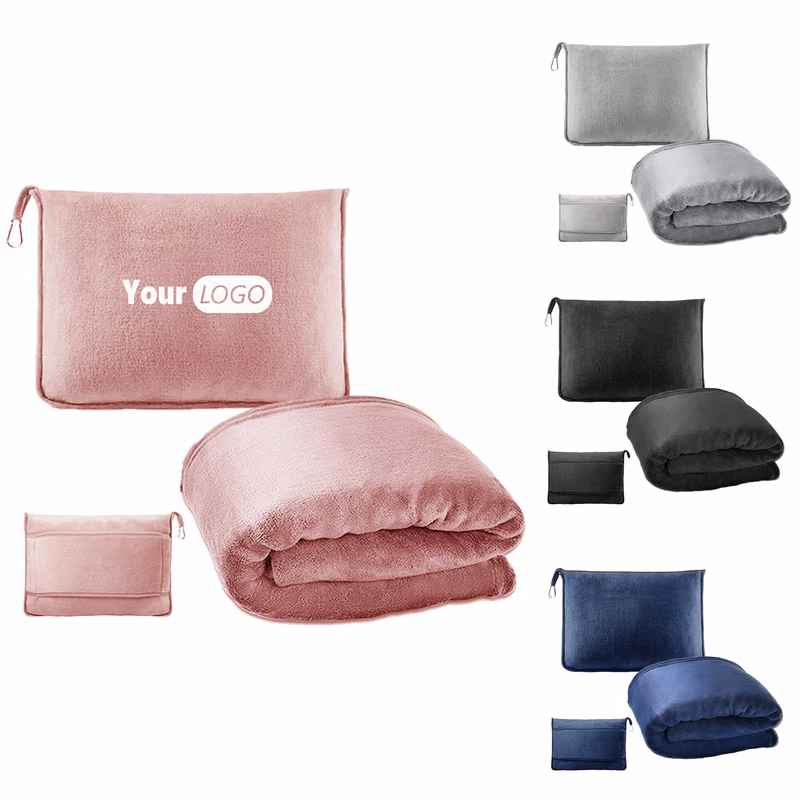Travel Blanket and Pillow Combo 2-in-1