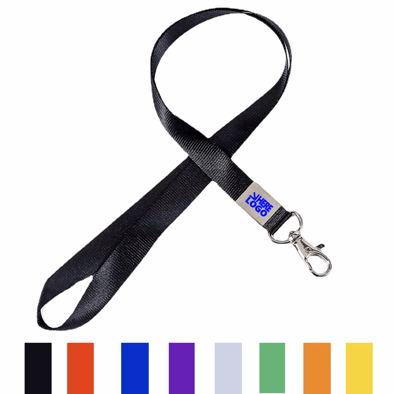 Heavy-Duty Name Badge Strap with Metal Clasp