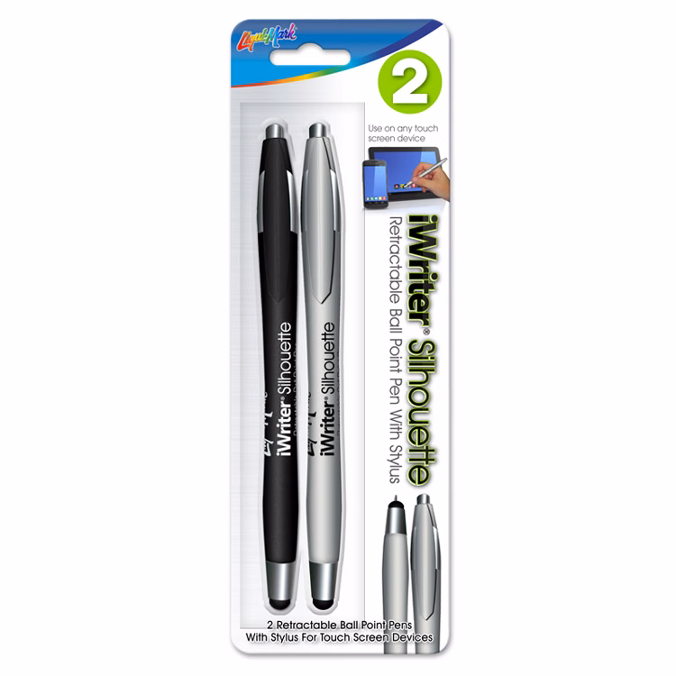 Pack of 2 iWriter Silhouette Ball Point Pens with Stylus