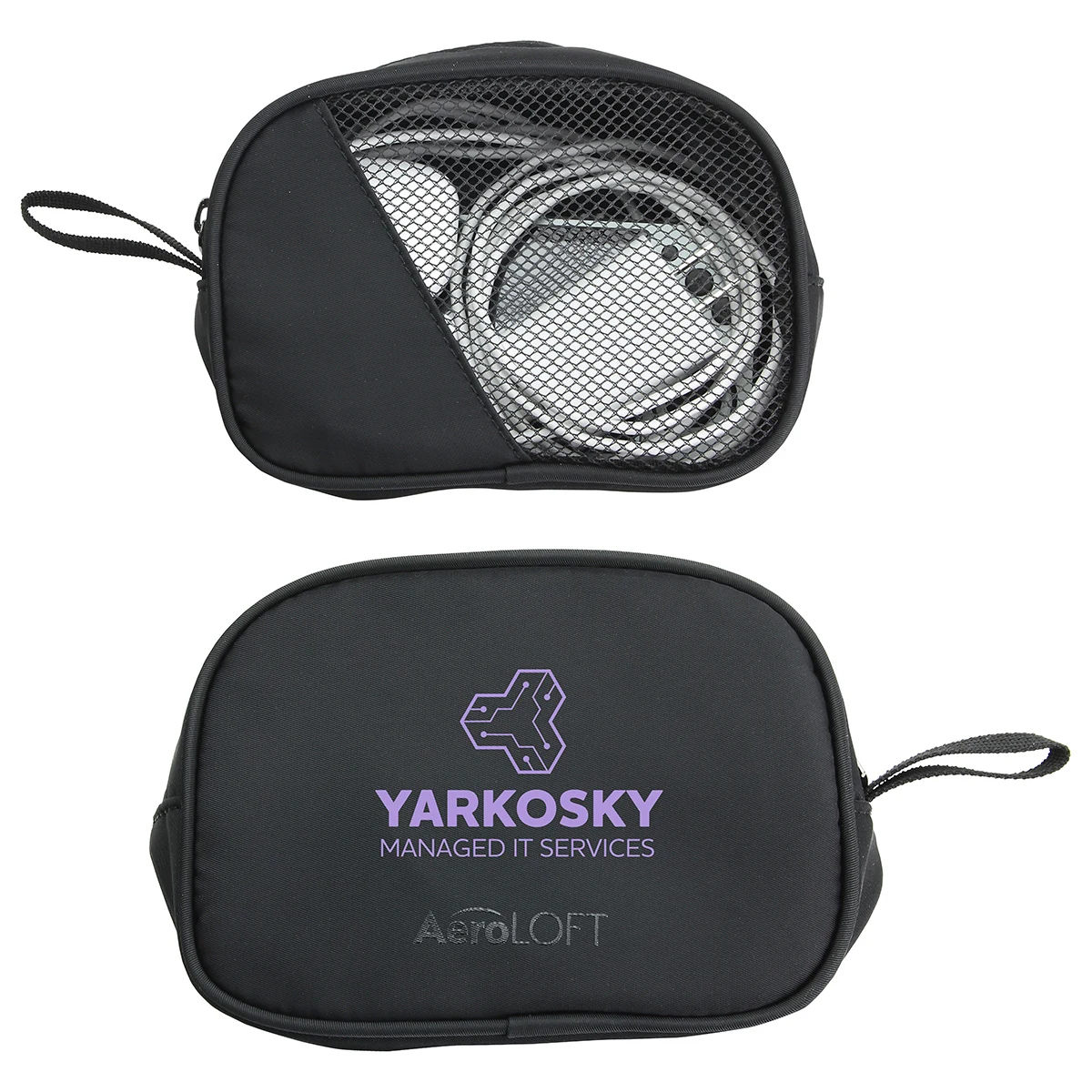 AeroLOFT® Jet Black Tech Organizer Mesh Pouch 1