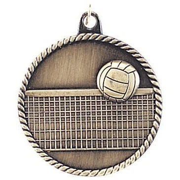 Volleyball High Relief Medal 1