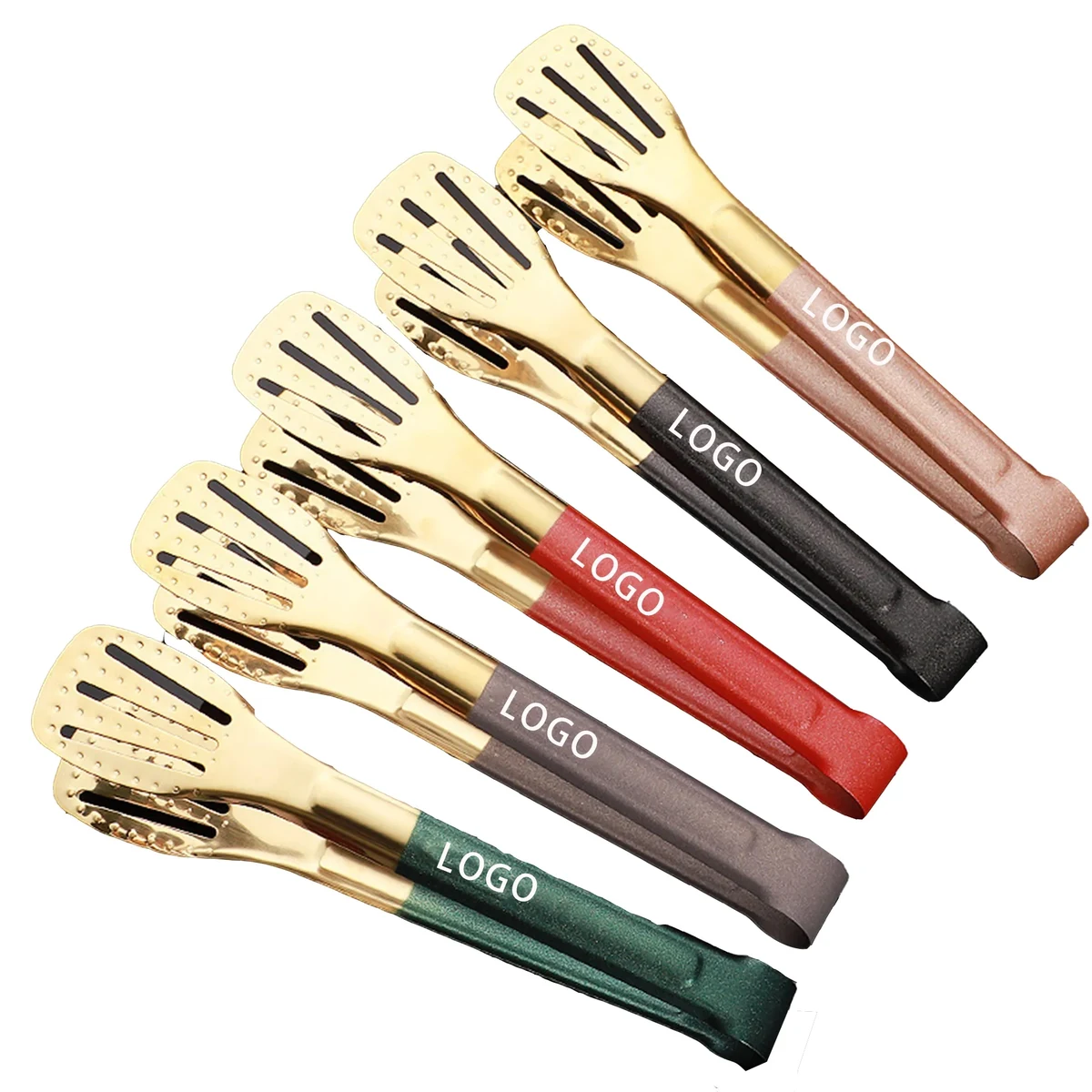 MOQ50 Custom Stainless Steel Food Tongs 1