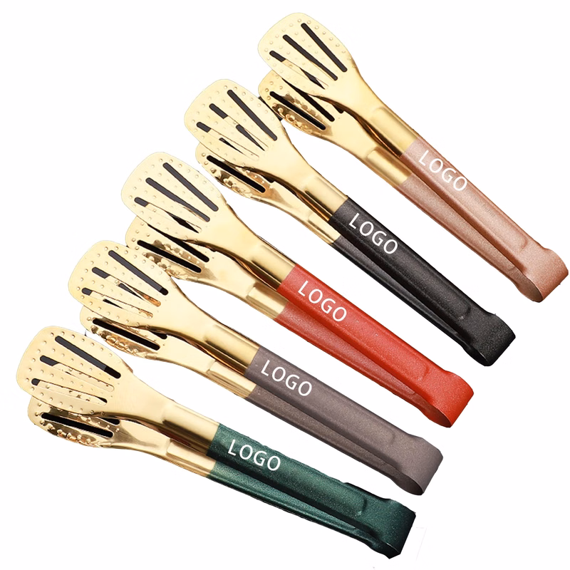 MOQ50 Custom Stainless Steel Food Tongs
